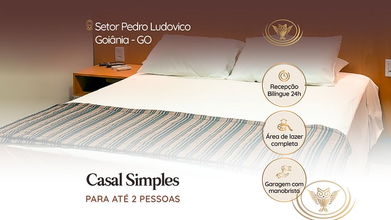 Apartamento por Temporada em Goiânia | Casal Simples