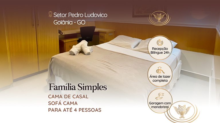 Studio em Goiânia por Temporada | Econômico e Confortável