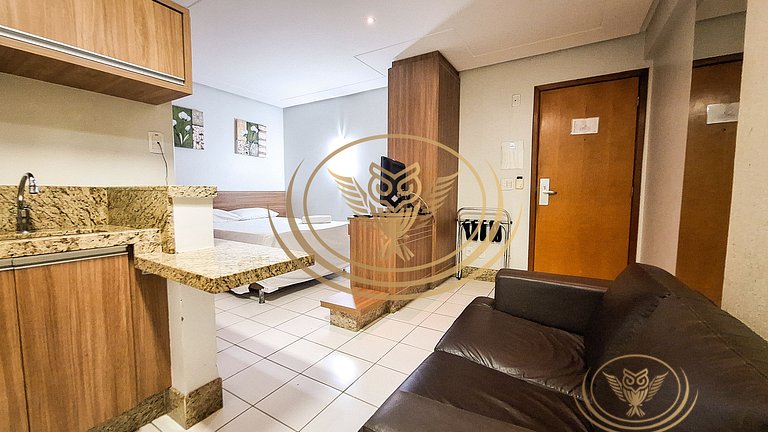 Excelente Apê 1/4 Mobiliado - Setor Oeste - Goiânia/GO