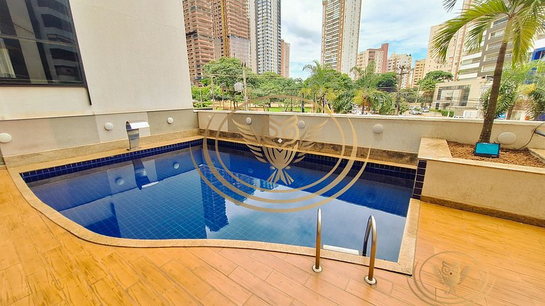 Excelente Apê 1/4 Mobiliado 4° andar no Setor Oeste - Goiâni