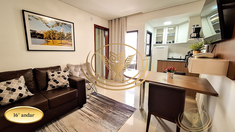 Excelente Apê 1/4 Mobiliado - Triplo Luxo