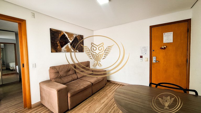 Excelente Apê 1/4 Mobiliado - Triplo Luxo