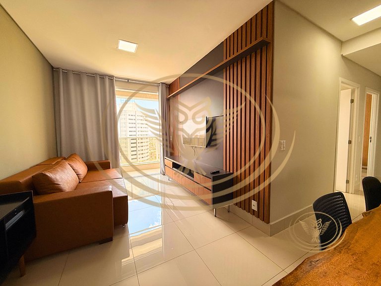 Apartamento Lux Flamboyant – 27º Andar | 2 Quartos | Vista P