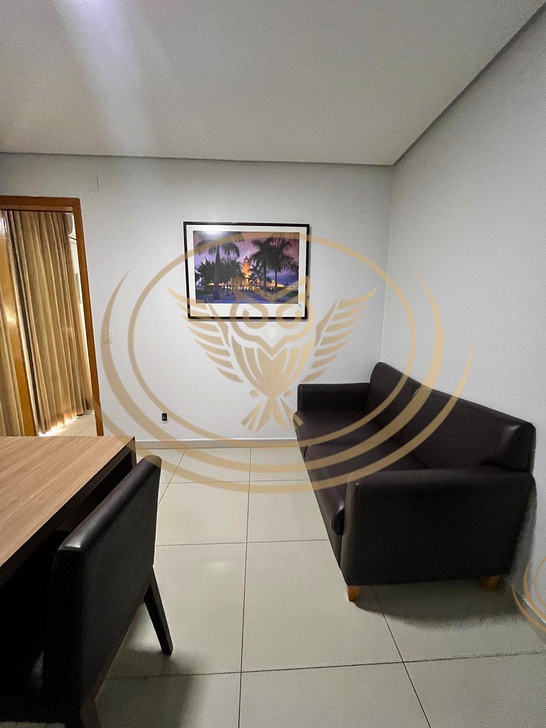 Excelente Apê 1/4 Mobiliado - Casal Luxo