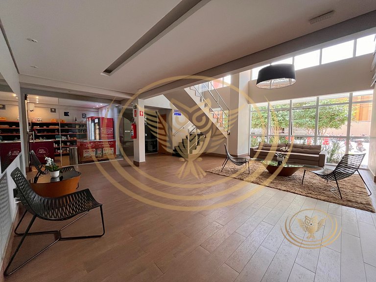 Flat/Studio Mobiliado no Lux Home Design – Setor Bueno (Goiâ