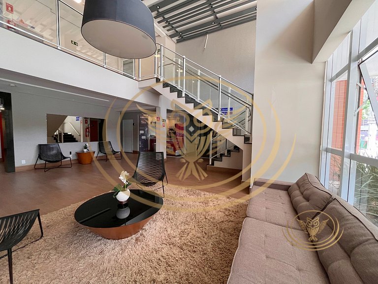 Flat/Studio Mobiliado no Lux Home Design – Setor Bueno (Goiâ