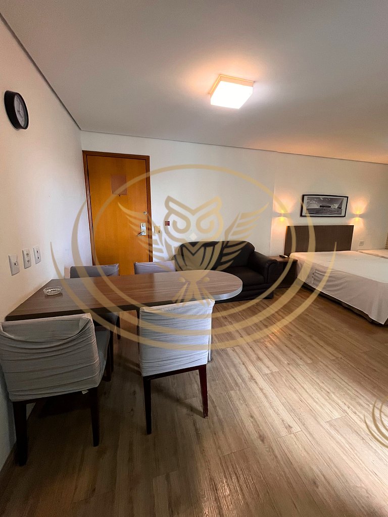 Excelente Apê 1/4 Mobiliado - Triplo Luxo