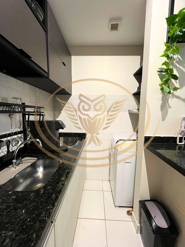 Excelente Apê 1/4 Mobiliado - Setor Bueno - Goiânia/GO