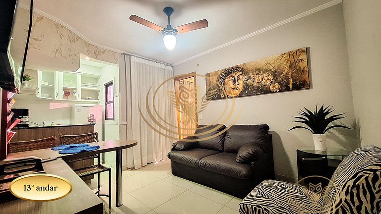 Excelente Apê 1/4 Mobiliado - Casal Luxo