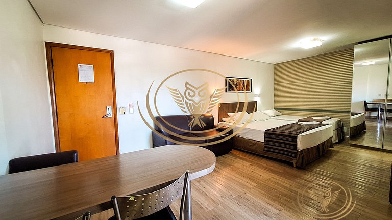 Excelente Apê 1/4 Mobiliado - Triplo Luxo