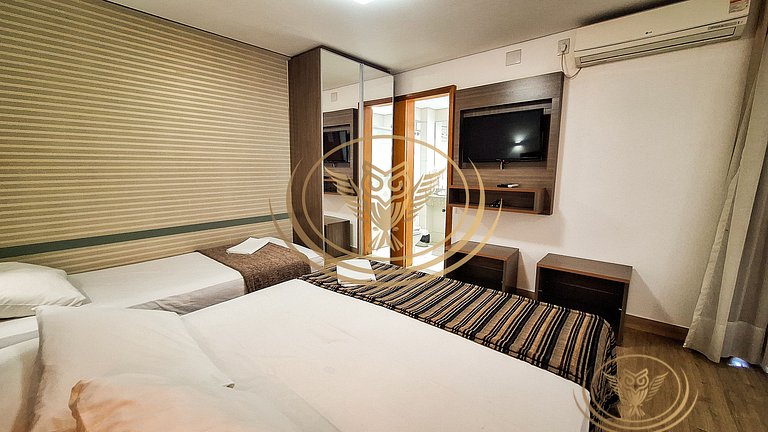 Excelente Apê 1/4 Mobiliado - Triplo Luxo