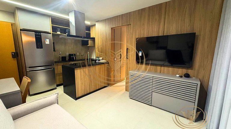 Flat Elegante no 17º Andar com Vista Linda